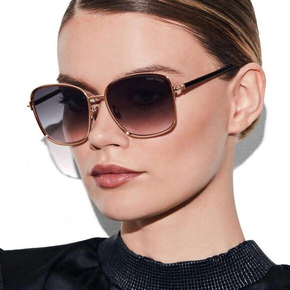 New, TOM FORD Fern Sunglasses TF1029 28B Authentic - Picture 1 of 12